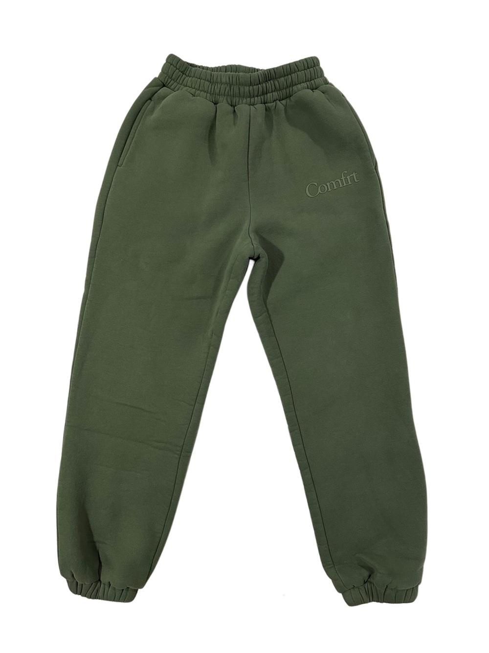 Comfrt Minimalist Sweatpants Small Green Heavyweight Joggers Streetwear